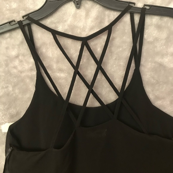 Black Spaghetti Strap Blouse - Picture 4 of 6